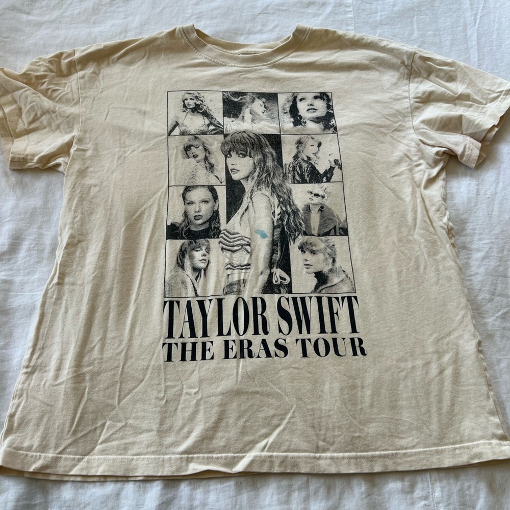 Taylor Swift The Eras Tour ORIGINAL DATES Cream T-Shirt